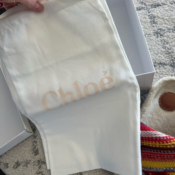 Chloe wavy shearling platform Sandals - Picture 4 of 5